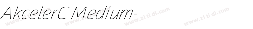 AkcelerC Medium字体转换